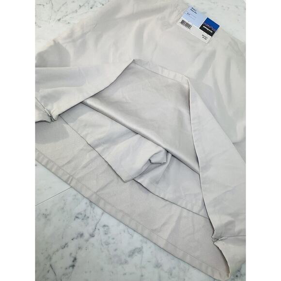 PATAGONIA Duway Skirt 8 Dove Grey Skort Built-In Shorts Zip Side Vents 58610 NWT - Picture 8 of 8